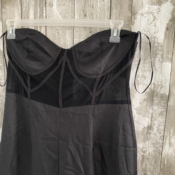 NWT Pretty little things black bandeau jumpsuit 16 - Picture 2 of 8